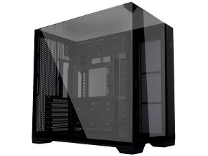 Számítógépház Lian Li O11 Vision Compact, Fekete, Edzett üveg