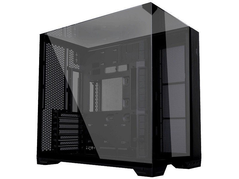 Számítógépház Lian Li O11 Vision Compact, Fekete, Edzett üveg