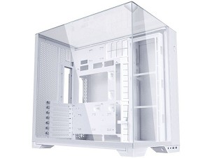 Számítógépház Lian Li O11 Vision Compact, Fehér, Edzett üveg