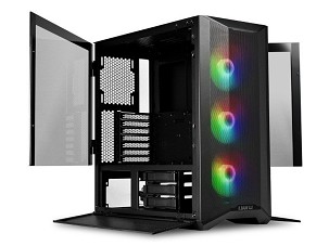 Számítógépház Lian Li LANCOOL II Mesh C RGB ATX Fekete Edzett üveg